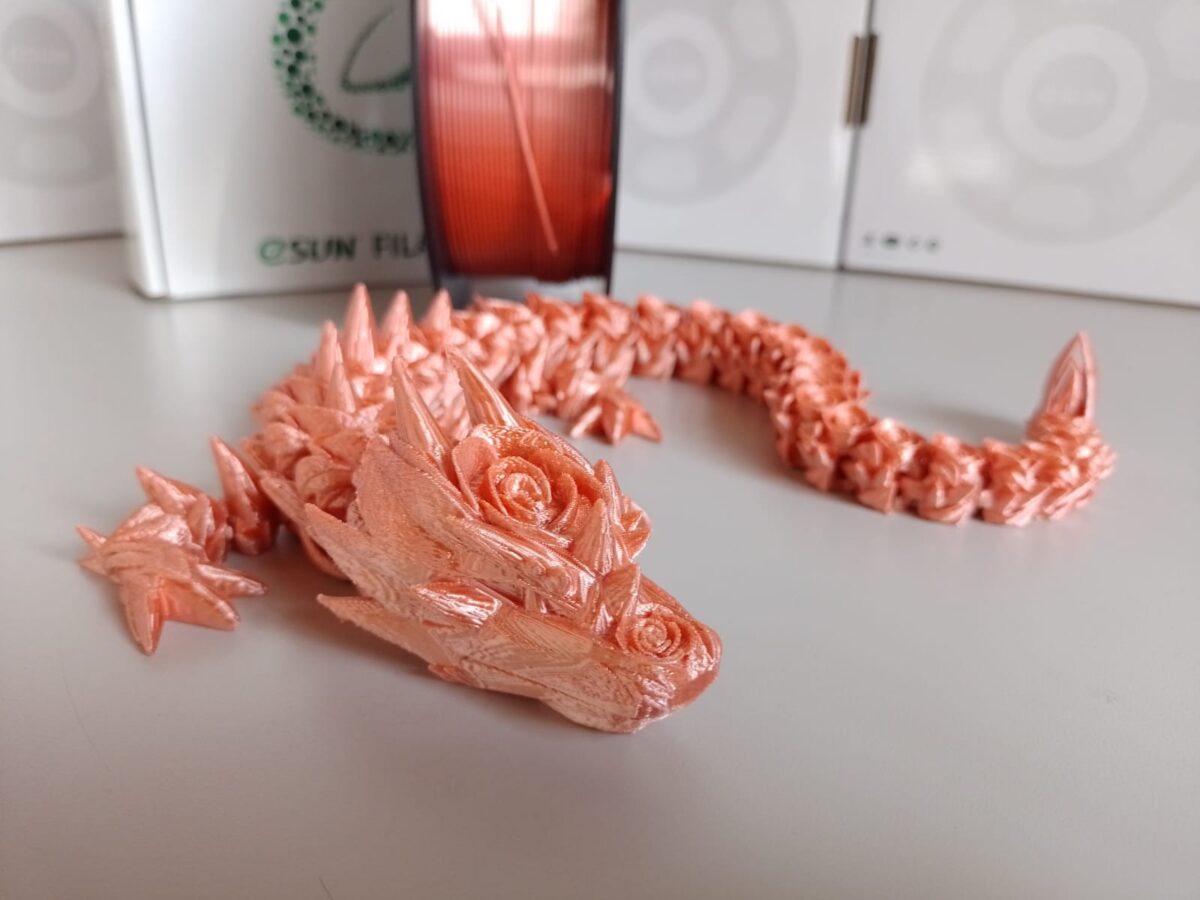 Filamento eSun PREMIUM PLA+ Brillante y Sedoso (eSilk) - Oro rosa - Imagen 2