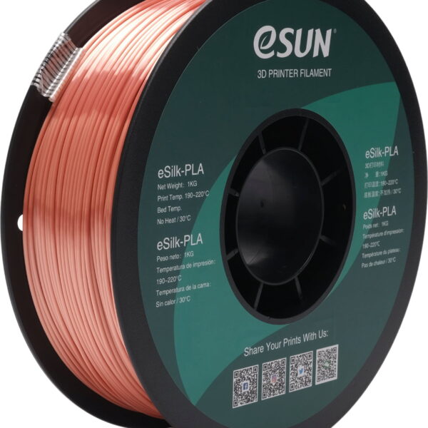 Filamento eSun PREMIUM PLA+ Brillante y Sedoso (eSilk) - Oro rosa
